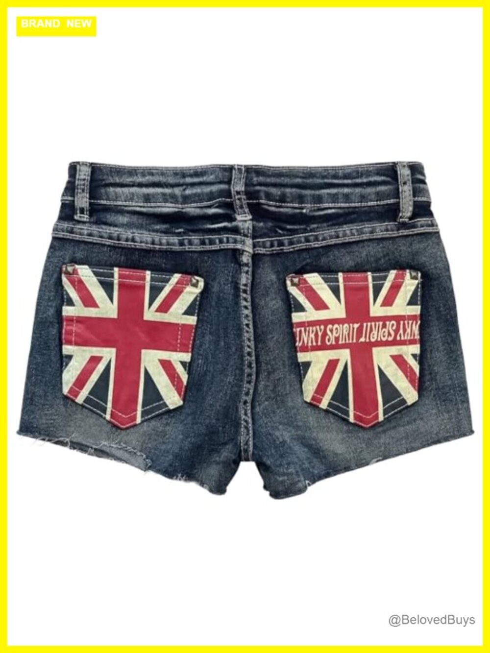 Low Rise Distressed Denim Cutoff Shorts Y2K Grunge Acid Wash Raw Hem